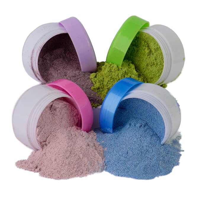All-Natural Food Coloring Powders Pastel Set - Pink, Purple, Blue & Green. | Perfect for cake decorating, cookie frosting, icing & drinks | Dye-Free, Plant-Based, Flavorless, Kosher | No-Carmine, No annatto, No Propylene Glycol | By PIXIE DUST | Large ...