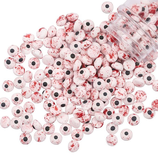 LEBERY 3 Oz Candy Eyeballs Red Bloody Candy Eyes, Halloween Sprinkles Edible Eyes Red Eyeballs for Decorating Eye Cake Cupcake Sprinkles for Halloween Christmas Birthday Party Decorations