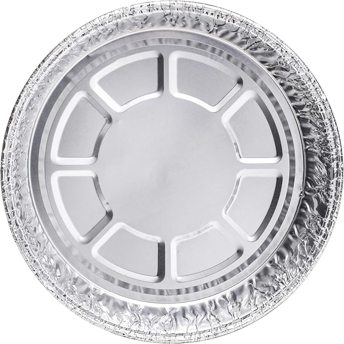 8-Inch Aluminum Dutch Oven Liner Pans | Disposable Cake Pan and Extra Deep Foil Pans for Baking, Freezing, and Storage | Durable Round Baking Pans | 10 Count