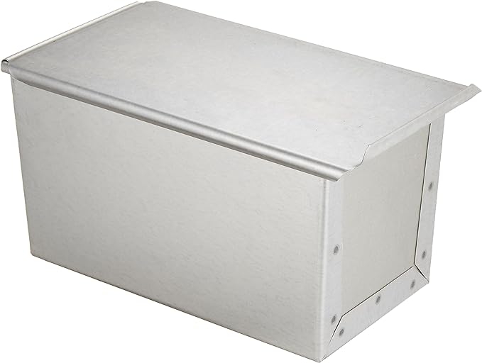 遠藤商事(Endo Shoji) Endoshoji WSY03015 Altite Bread Pan, Commercial Use, With Lid, 1.5 Loaf, Iron Aluminum Plated, Made in Japan, Silver