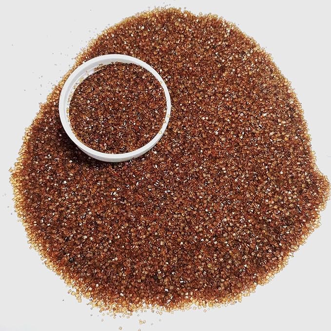 Sentovac Brown Sanding Sugar for Baking Edible Sparkling Coarse Sugar Crystals Sprinkles for Baking Topping Cake Cookie Cupcake Topper Ice Cream Decoration Supplies 3.2 OZ