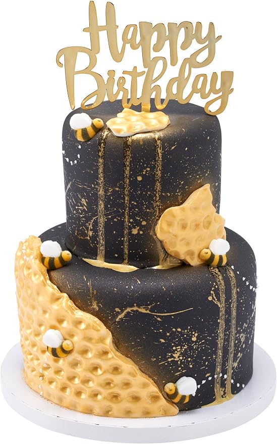 Lucks Dec-Ons Decorations Molded Sugar/Cup-Cake Topper, Bumble Bees Assortment, 1 Inch, 176 Count