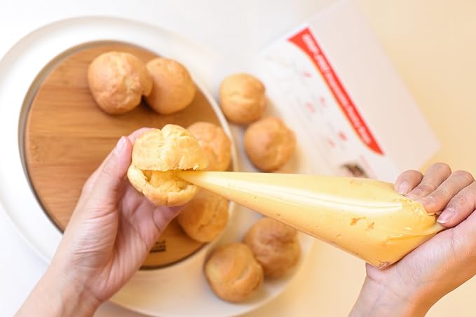 PastryGear Grip-Pro 21-Inch Nonskid Ultra Thick Disposable Pastry/Decorating/Piping Bags with Dispenser - 100 Pcs