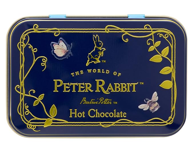 Peter Rabbit Hot Chocolate 8.8oz Tin Drinking Chocolate with Beatrix Potter Design