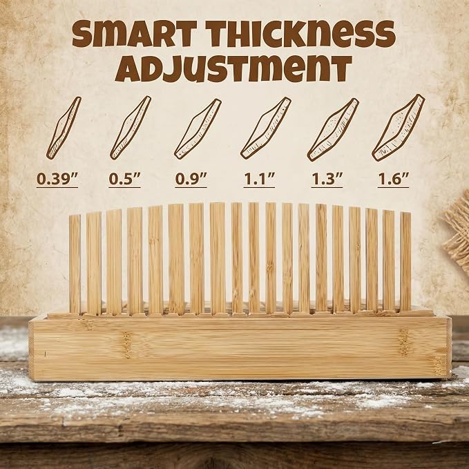 10.5" Extra Wide Bamboo Bread Slicer Guide with Crumb Catcher Board - Premium Wood Cutter & Serving Tray for Homemade Artisan Loaves, Kitchen Gadget Gifts for Bakers