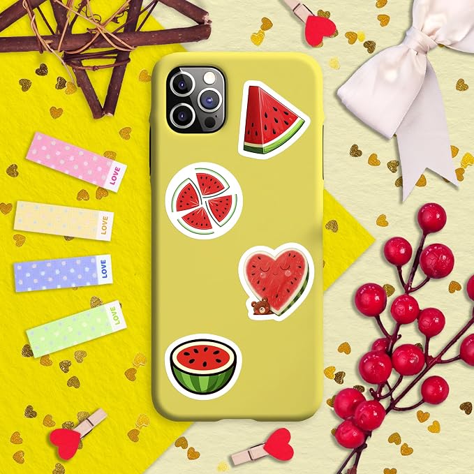 100Pcs Watermelon Stickers and Decals for Water Bottle, One in a Melon Stickers - Watermelon Party Supplies and Decoration - Melon Gifts - Gift for Women & Men