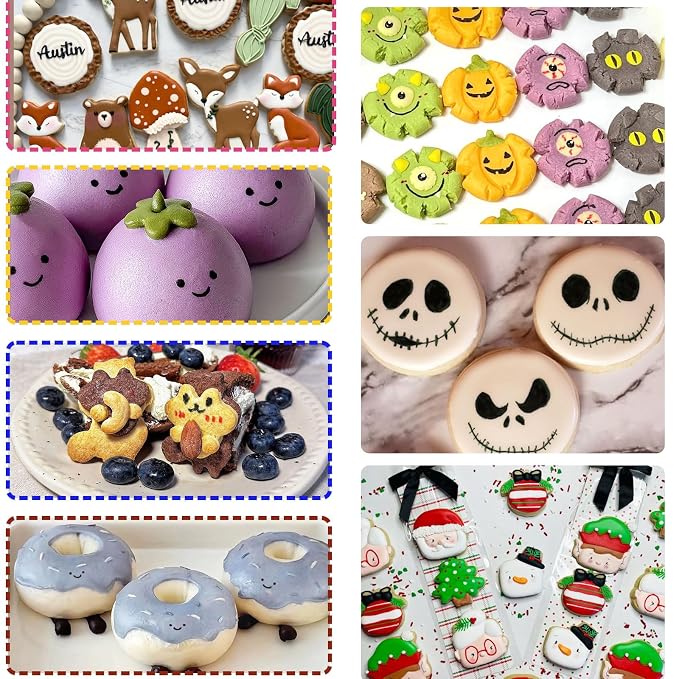 Edible Markers for Easter Eggs Decorating- 12PCS Edible Marker Food Coloring Pens Set Drawing Double Side Writers Tools for Cake Decorations, Cookies, Frosting, Macaroons, Chocolate