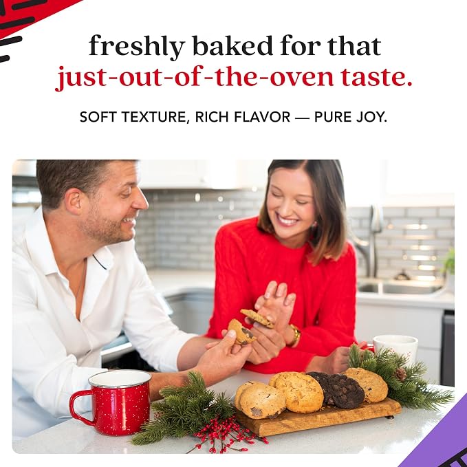 David's Cookies Freshly Baked Cookies - Delicious Handmade Soft Variety - Exquisite Gourmet Gift for Friends & Family on Special Occasions - Assorted 1lb