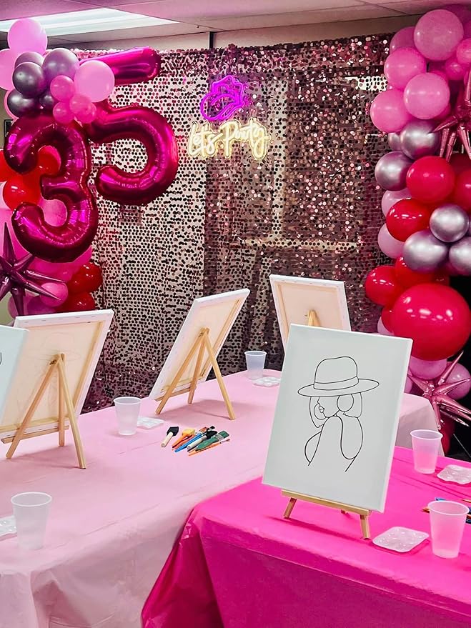 Hot Pink Number 3 Balloon 40 Inch, 3rd Birthday Celebration Supplies for Girls Boys Women Men, 3 Balloon for Girls Boys Theme Party