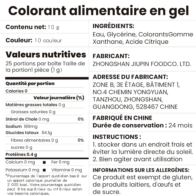 Gel Food Coloring 10 Colors, E-Kongton Food Coloring Gel Cake Color Set,Vibrant Icing Colors Flavorless Edible Foods Dye for Baking Icing Fondant Cake Decorating Clay DIY Supplies Kit .35 Fl. Oz(10ml)
