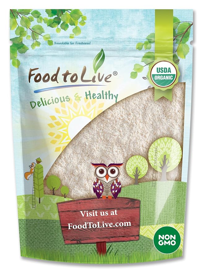 Food to Live Organic Fava Bean Flour, 5 Pounds – Non-GMO, Finely Ground, Pure, Raw, Vegan, Bulk. Good Source of Protein & Fiber. Highly Nutritious. Great for Baking Bread, Pizza and Home Made Pasta