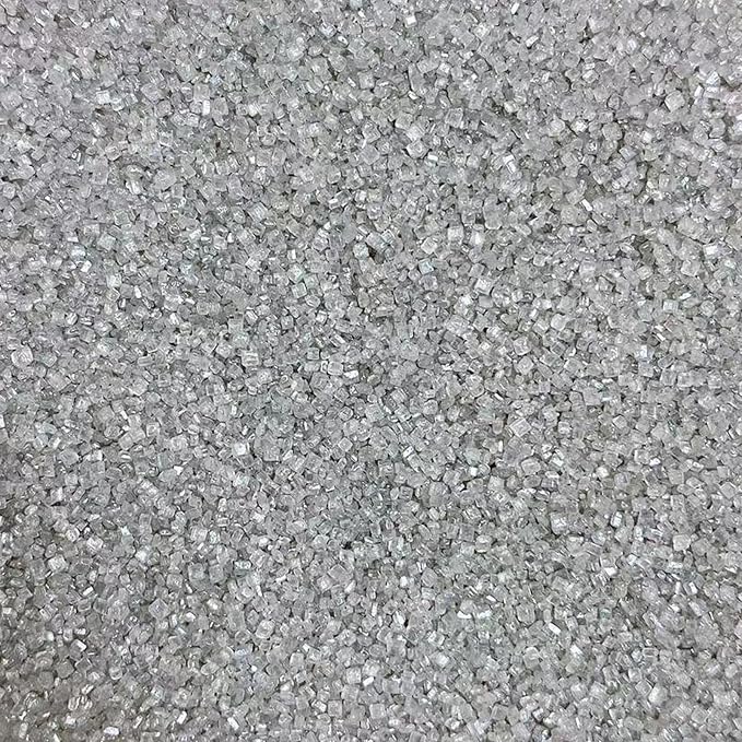 Sentovac Sliver Sanding Sugar for Baking Edible Sparkling Sugar Sprinkles Coarse Sugar Crystals for Baking Topping Cake Cookie Cupcake Topper Ice Cream Decoration Supplies 3.2 OZ