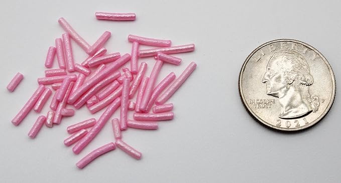 1 Pound Light Pink Sprinkles BULK Jimmies - Edible Cake Cupcakes Dessert & Ice Cream Topping-Gender Reveal Candy