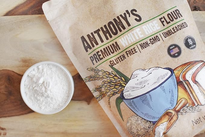 Anthony's Premium White Rice Flour, 3 lb, Gluten Free, Non GMO