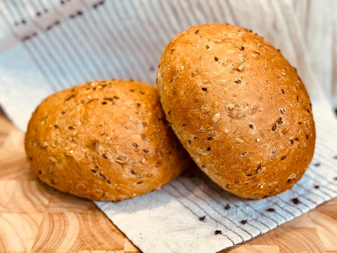 Molibake 8 Grain Bread Mix Pack of 4 - All-Natural Multigrain Baking Mix for Bread Machine and Oven - 15 oz - Multigrain Grain Mix for with Flax, Millet & Rye - Easy-to-Use Breads Maker Mix for Homemade Baking