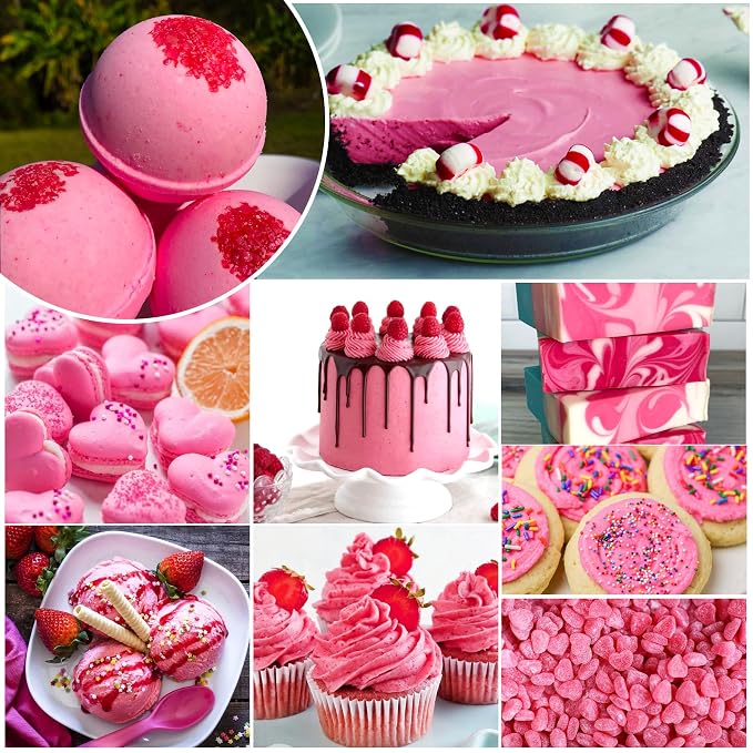 Food Coloring - Vivid Food Coloring for Baking, Cake Decorating, Cookie, Fondant, Macaron - Liquid Tasteless Food Color Dye for Airbrush, DIY Slime Making and Crafts - 6 fl.oz / 160ml (Pink)