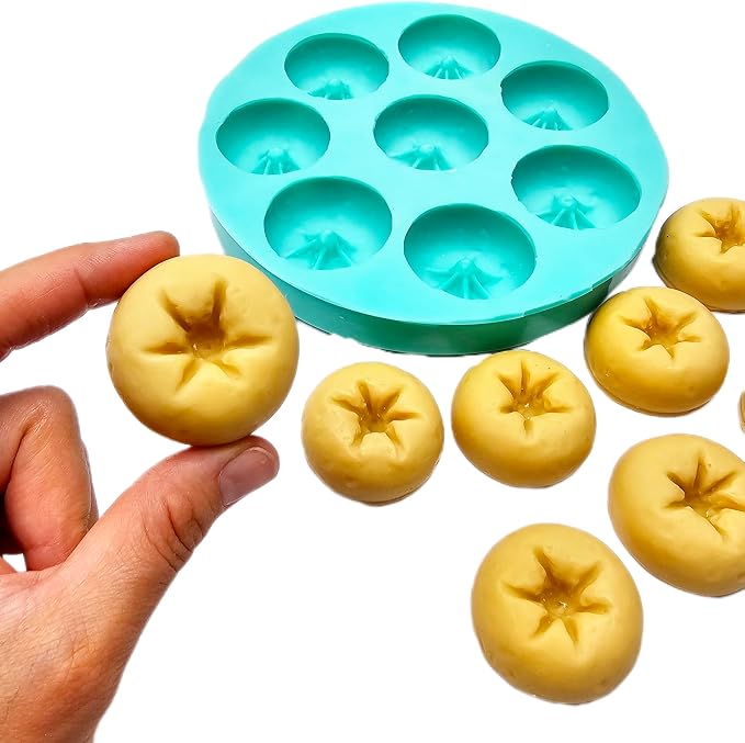 Mini Donuts Mold, Old fashioned donut silicone mold Soap Candle Mold for Wax Mold for Resin NS051
