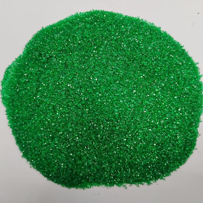 Green Sanding Sugar Sprinkles, Green Sugar Crystals, Edible Sparkling Sprinkles for Cake Cupcake Decorating, Baking Cake Decorations, Cookies Ice Cream Toppings, Wedding Party Christmas Supplies 130g/4.6oz