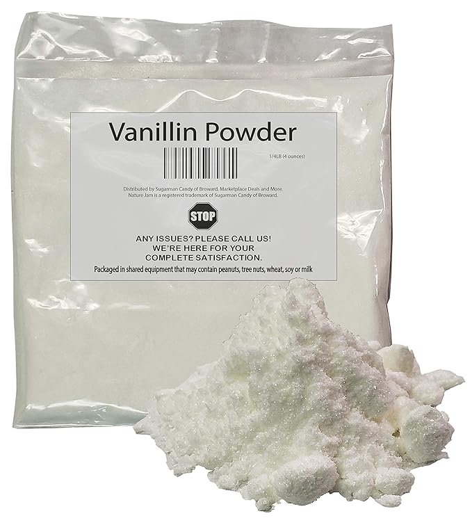 Vanillin Powder 4 OZ-Food Grade Additive for Food and Flavor Applications