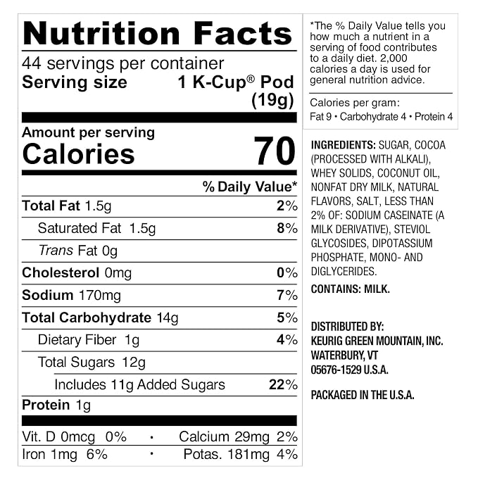 Swiss Miss Milk Chocolate Hot Cocoa, Single-Serve Keurig K-Cup Pods, Hot Chocolate, 44 Count