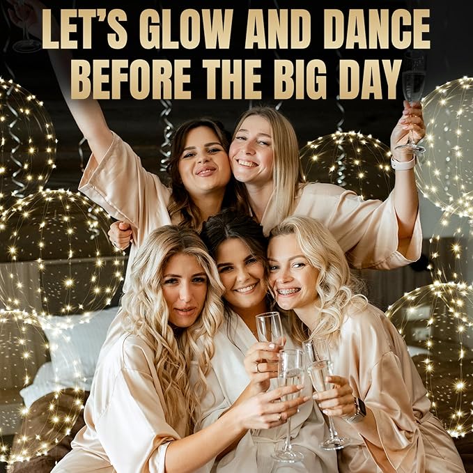 10 Pcs LED Balloons Light Up Balloons for Party - Clear TPU Material, String Lights with Individual Switches, Suitable for Helium and Air - Bright Light Up Decorations for Outdoor and Indoor Events
