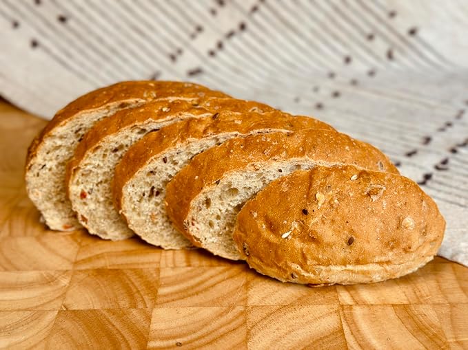 Molibake Fitness Bread Mix – All-Natural High-Fiber Bread Mix for Bread Machine and Oven – 15 oz – Whole Grain Breads Mix with Carrots, Oats, Flax, Sunflower & Sesame Seeds – Easy-to-Use Breads Maker Mix for Homemade Baking