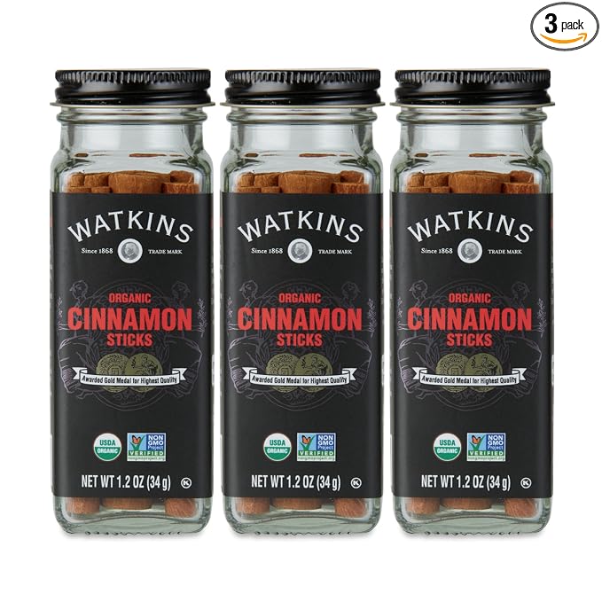 Watkins Organic Cinnamon Sticks, 1.2 Ounce, 3 Count