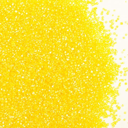 Yellow Sanding Sugar - Sparkling Sugar Crystals for Baking Decorations (130g/4.6oz) - Edible on Cookies, Cupcakes, Cakes, Ice Cream | Wedding, Party, Valentines Sugar Sprinkles