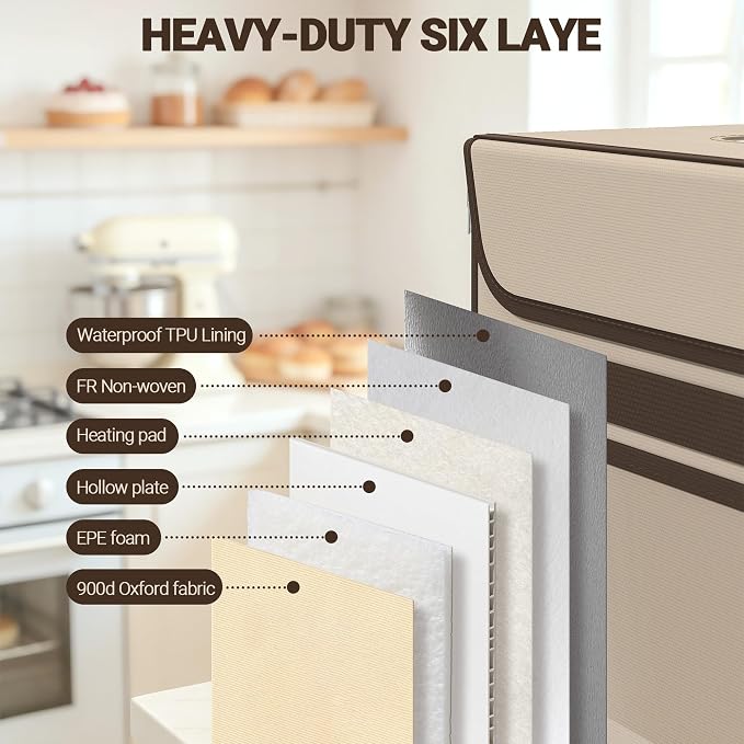 Foldable Bread Proofing Box, Precise Temperature Control Dough Proofer with 99H Timer, 36L Large Capacity Fermentation Chamber for Perfect Sourdough, Yogurt & Pizza, Space-Saving Storage