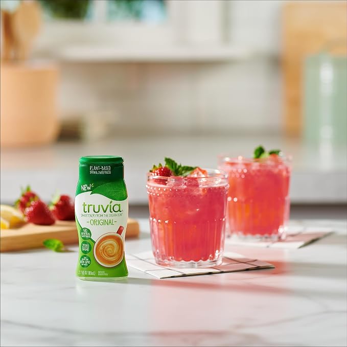 Truvia Zero-Calorie Liquid Sweetener from the Stevia Leaf, 2.7 Fl Oz bottle, Original flavor (Pack of 2)