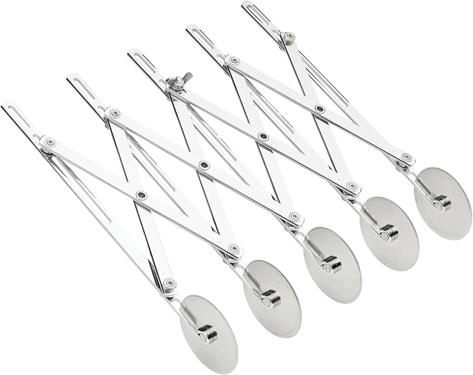 Fantes Expandable 5-Wheel Stainless Steel Dough Cutter, The Italian Market Original since 1906