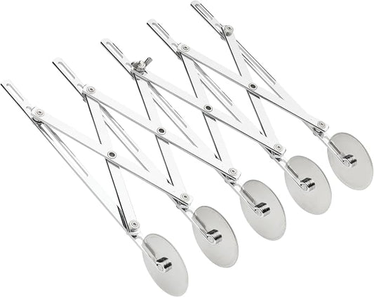 Fantes Expandable 5-Wheel Stainless Steel Dough Cutter, The Italian Market Original since 1906