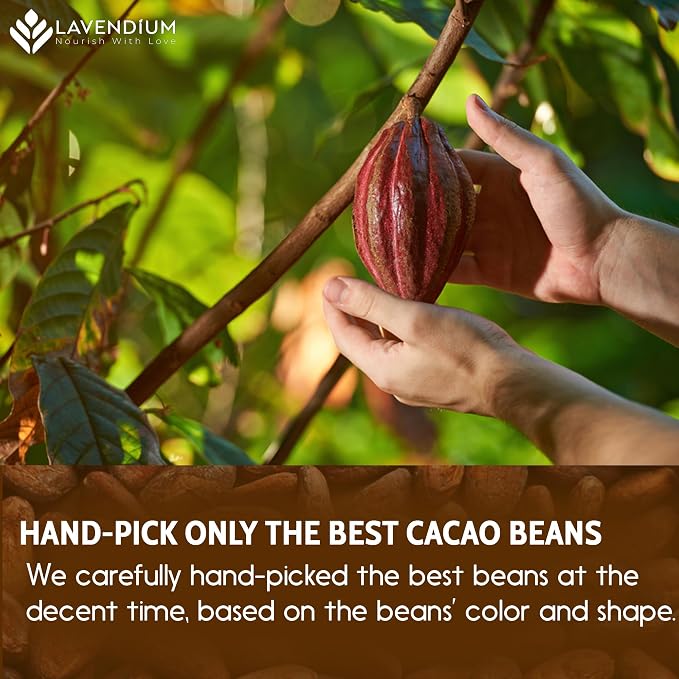 25oz (1.56 lbs) Cacao Powder, 100% Natural & Pure, Unsweetened, Rich Chocolate Flavor, Perfect for Baking & Smoothies No Additives, No Gluten, Vegan.