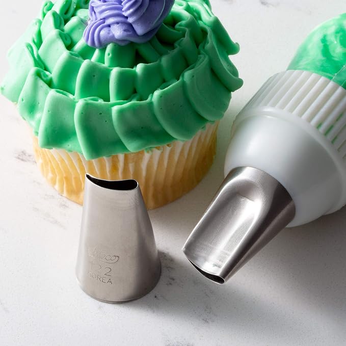 Ateco # 122 - Roses Pastry Tip - Stainless Steel