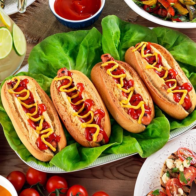Dioycli Silicone Bread Loaf Pan for Baking, Mini Baguette Bread Pan Perforated Hot Dog Bun Pan 12 Loaf Non Stick Baking Liners Mat