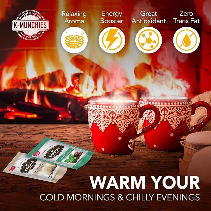 Cocoa Classics Hot Chocolate Mix - 28 (1.25 oz) Assorted Hot Cocoa Packets - 7 Classic Flavors - Rich Creamy Flavors - Gift Sets by K-Munchies