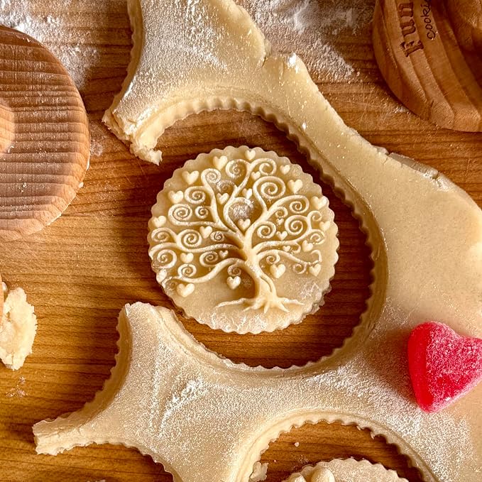 Wood Cookie Stamp, 2.5 Inch (Tree of Love CS-059)