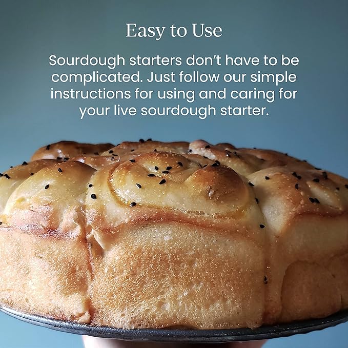Breadtopia Live Sourdough Starter | Organic Non-GMO Ingredients | Active & Ready to Go | It's Alive - Must be Fed Immediately on Delivery