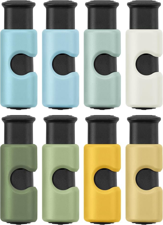 Mr. Pen- Squeeze and Lock Bread Bag Clips, 2.4 Inch, 8 Pack | Multicolor Squeeze Lock Clips, Reusable Bag Closures for Bread, Snacks, Coffee, Food Storage, Fits Thick and Thin Bags