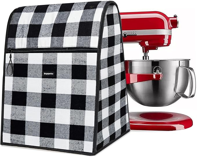 BAGSPRITE Stand Mixer Cover for Kitchen Aid 4.5-8 Quart Tilt Head & Bowl Lift Models - Dust Cover with Pockets for Mixer Appliance Accessories