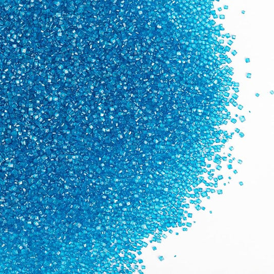 Twisweet Blue Sprinkles, Edible Sanding Sugar Crystals for Cake Decorating, Extra Fine Candy Sprinkles for Baking, Cupcake Topping Ice Cream Donut Cookies Decoration, Wedding Party Christmas Supplies (150g/5.3oz)