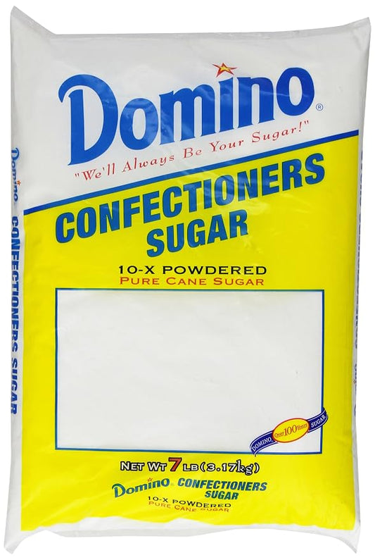 Domino Pure Cane Confectioners Sugar, 10-X Powdered Sugar, 7 Pound Bag