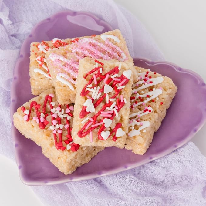 Sweets Indeed Valentines Day Sprinkles with Hearts | Bulk Jimmies Mix | Red White Pink Sprinkle Mix for Baking & Decorating | 10 ounces
