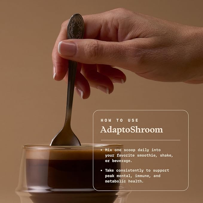 Ultra Life Sport - AdaptoShroom 7 Adaptogenic Mushrooms - Organic Mushroom Supplement - Cordyceps, Lion’s Mane, Chaga, Turkey Tail, Maitake, Shiitake, & Reishi - Immunity Support Adaptogen Drink