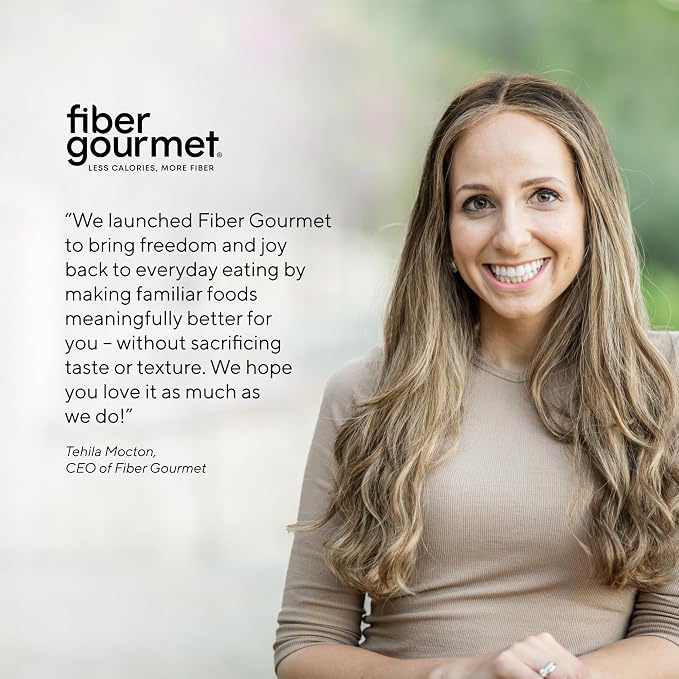 Fiber Gourmet Low Net Carb Flour Blend - Keto Friendly All-Purpose Baking Flour with 55% Fewer Calories, 81% Fewer Net Carbs, 17g Fiber, Non-GMO Vegan - 32 Ounce (pack of 1)
