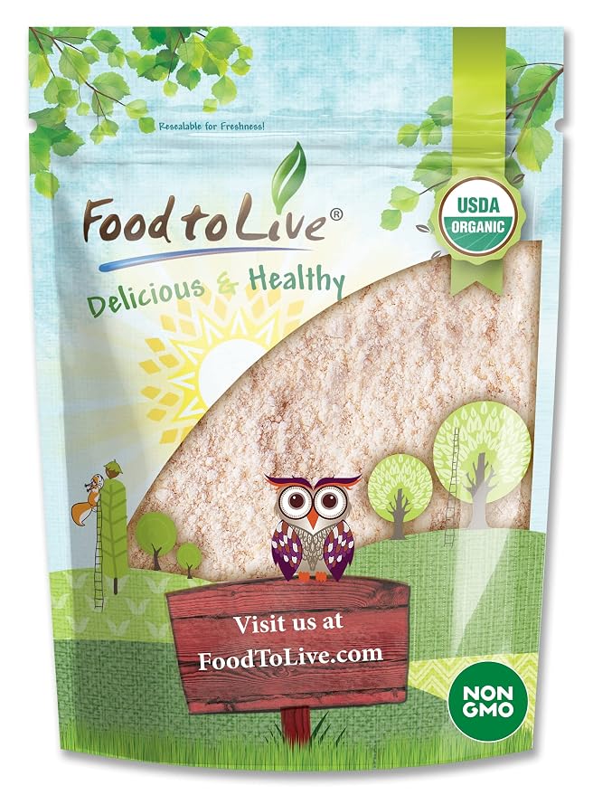 Food to Live Organic Red Lentil Flour, 2.5 Pounds – Non-GMO, Finely Ground, Pure, Raw, Vegan, Keto, Bulk, Baking Flour for Pizza, Pasta and Lasagna