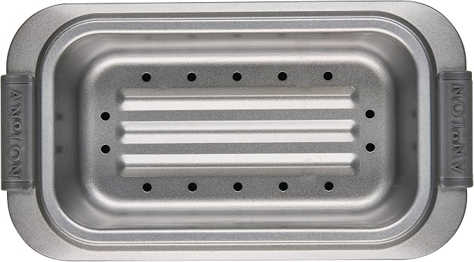Anolon Advanced Bakeware Nonstick Bread Loaf Pans Set, 2-Piece, Gray