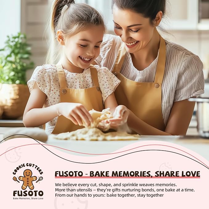 FUSOTO Ellipse Cookie Cutter Set - 6 Piece Oval Shaped Geometric Cookie Cutter for Kitchen Baking, Stainless Steel, (1.5", 2", 2.5", 3", 3.5", 4"), Ellipse