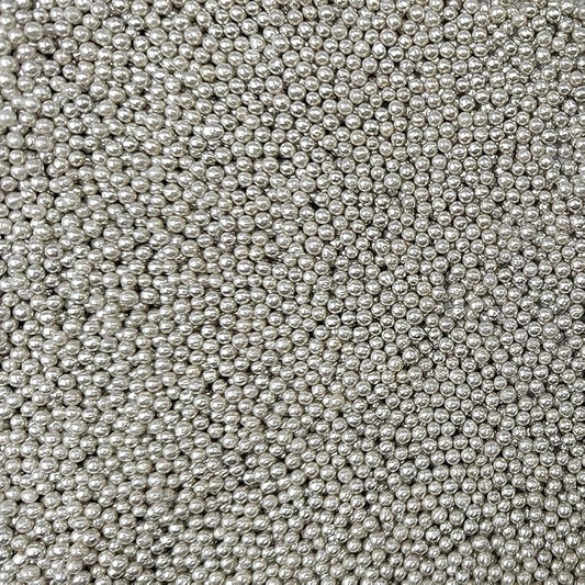 Homankit Silver Nonpareils Sprinkles Cookie Decorations Mini Pearls for Decorating Cake, Baking, Cupcake Toppers, Ice Cream, Donuts 3.88 Ounce