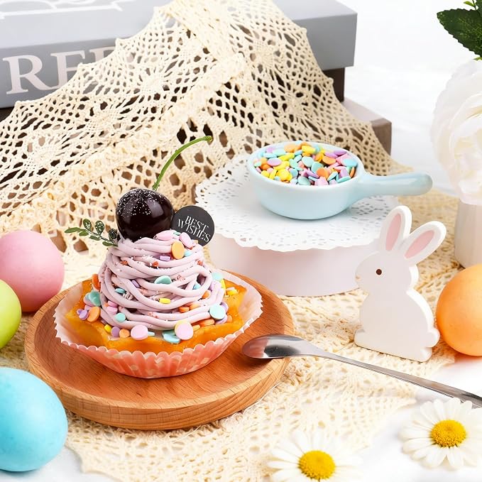Pastel Confetti Sprinkles for Cake Decorating, Mix Edible Patel Rainbow Flat Round Funfetti, Ideal for Cookie, Macaron, Cupcake, Ice Cream Topping